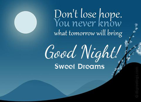 Good Night & Sweet Dreams Images, SMS